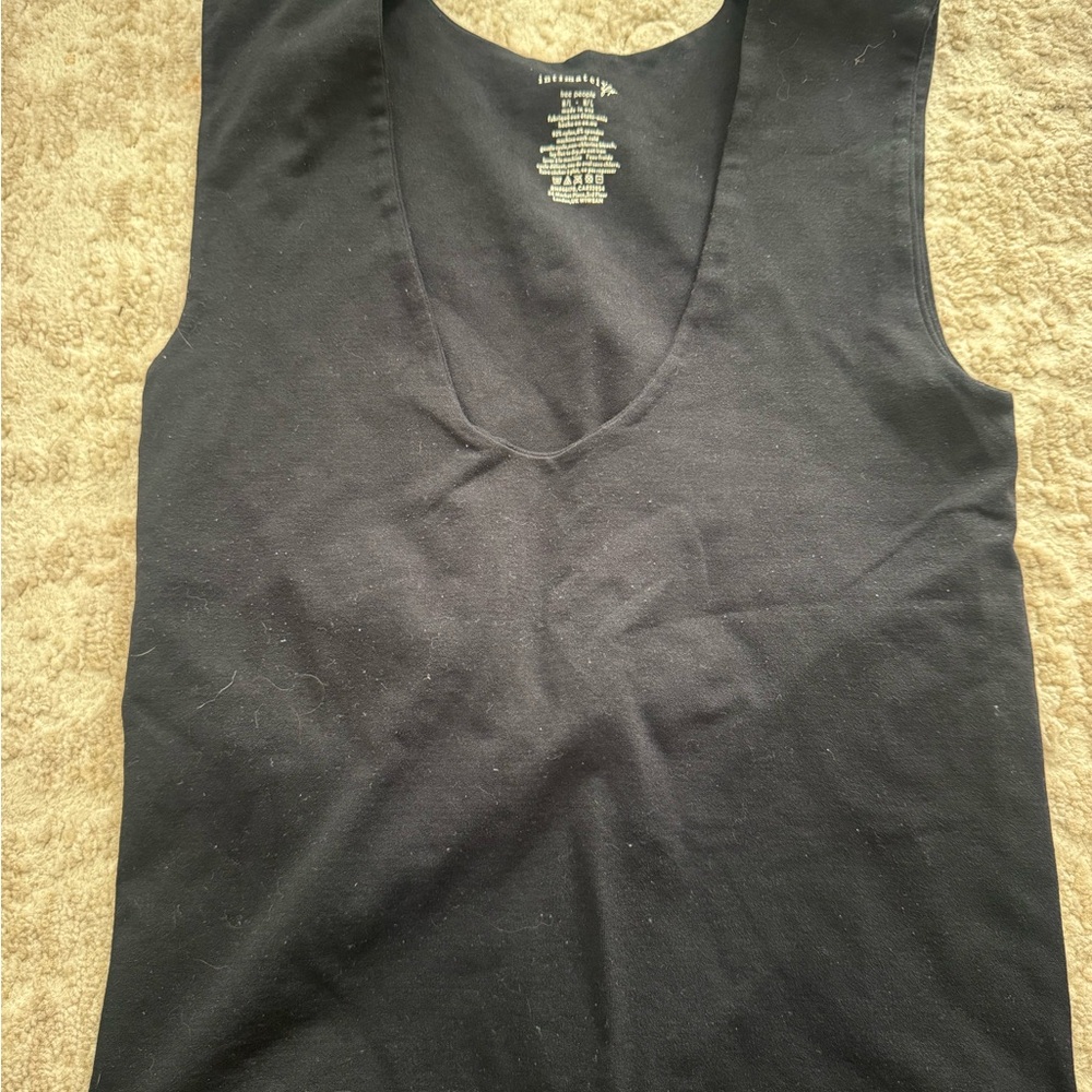 Women's Black Sleeveless Top